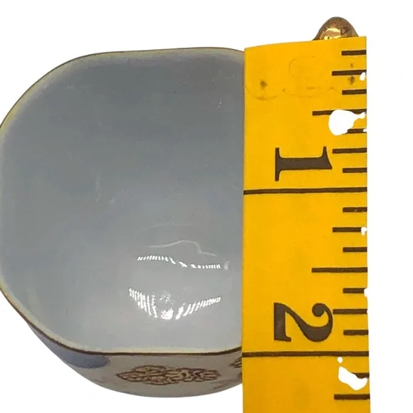 Japan demitasse Blue and Gold Floral Teacup Set - Picture 16 of 16